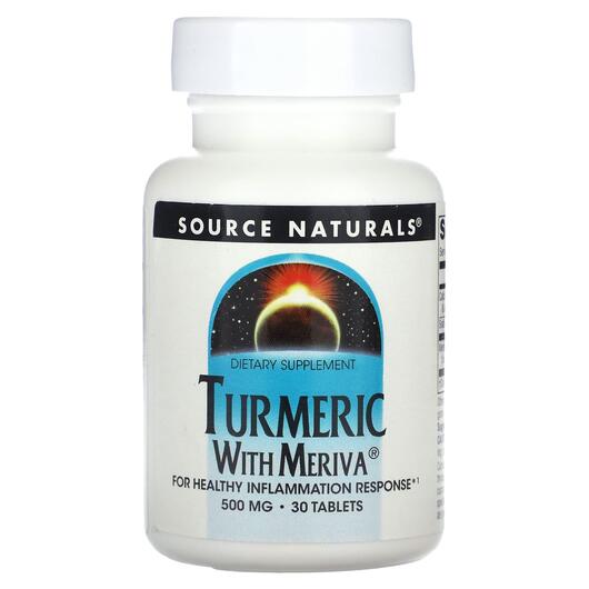Основное фото товара Turmeric with Meriva 500 mg 30, Куркума с Meriva 500 мг, 30 табле