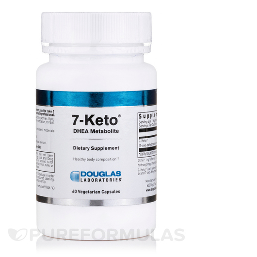 Основне фото товара Douglas Laboratories, 7-KETO, 7-Кето ДГЕА, 60 капсул