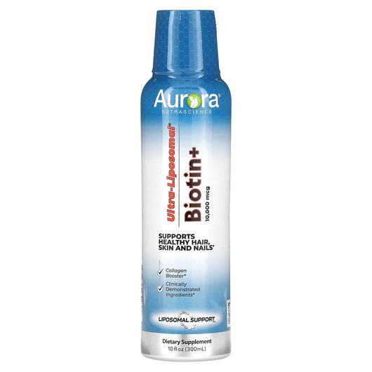 Основное фото товара Витамин B7 Биотин, Ultra-Liposomal Biotin+ 10000 mcg, 300 мл
