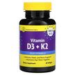 Фото товара InnovixLabs, Витамины D3 + K2, Vitamin D3 + K2, 60 капсул