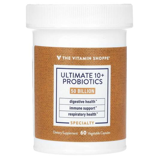 Основное фото товара Пробиотики, Ultimate 10+ Probiotics 50 Billion CFU, 60 капсул
