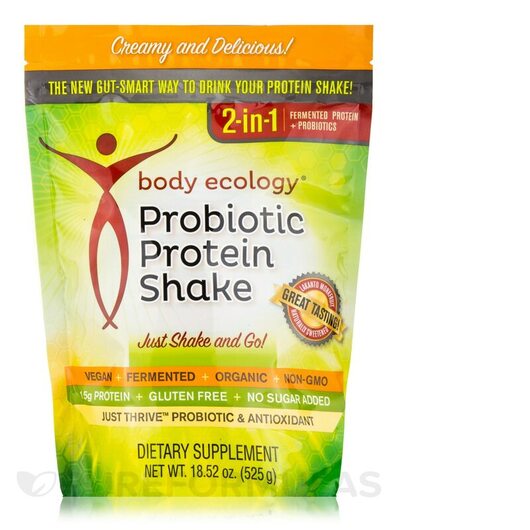 Основное фото товара Body Ecology, Пробиотики, Probiotic Protein Shake, 525 г