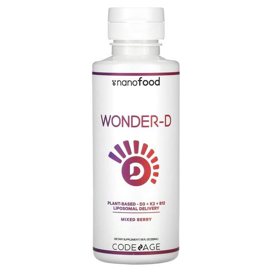 Основное фото товара Nanofood Wonder-D Plant-Based D3 + K2 + B12, Витамины D3 + K2, 22