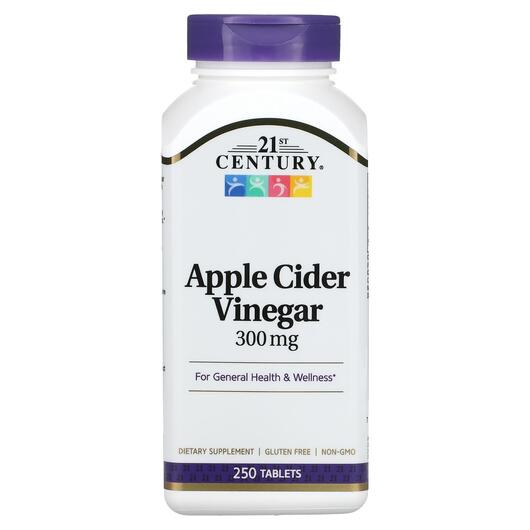 Основное фото товара Яблочный уксус, Apple Cider Vinegar 300 mg, 250 таблеток