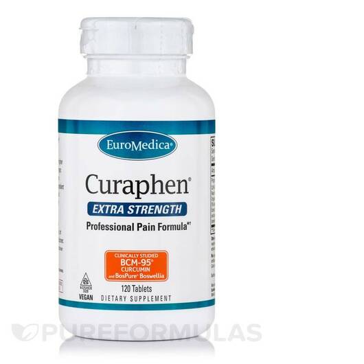 Основное фото товара EuroMedica, Куркумин, Curaphen Extra Strength, 120 таблеток