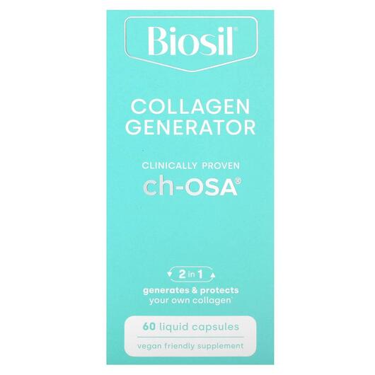Основное фото товара BioSil, Генератор коллагена, Collagen Generator, 60 капсул