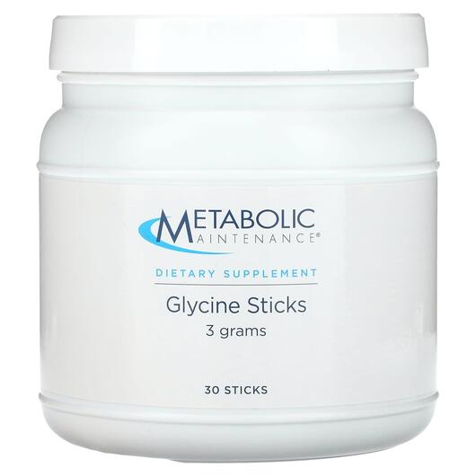 Основное фото товара Metabolic Maintenance, L-Глицин, Glycine Sticks 3 Grams, 30 шт
