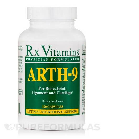Основное фото товара Rx Vitamins, Поддержка суставов, Arth-9, 120 капсул