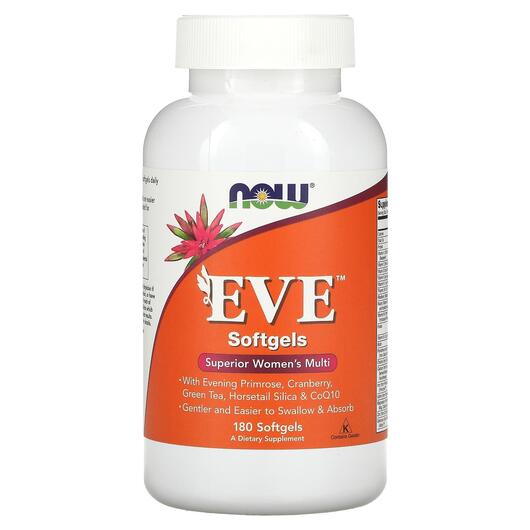 Основное фото товара NOW, Витамины для женщин, EVE Softgels, 180 капсул