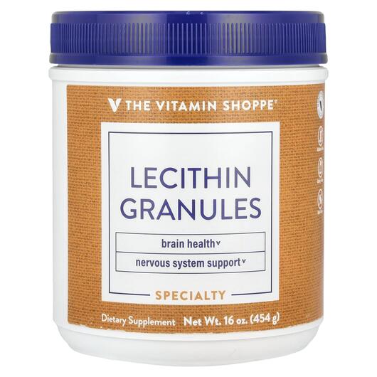 Основное фото товара TheVitaminShoppe, Лецитин, Lecithin Granules, 454 г