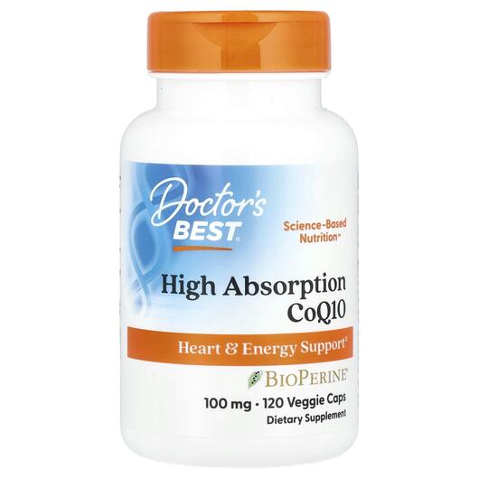 Основное фото товара Коэнзим CoQ10 100 мг, CoQ10 100 mg with BioPerine, 120 капсул