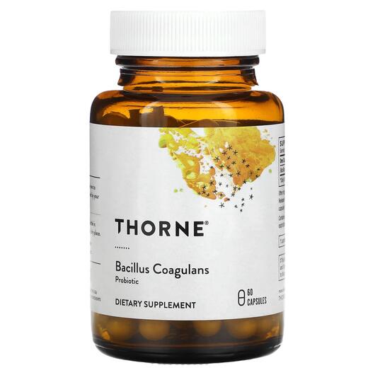 Основное фото товара Thorne, Пробиотики, Bacillus Coagulans, 60 капсул