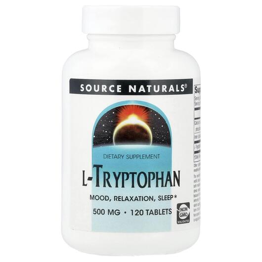 Основное фото товара L-Триптофан 500 мг, L-Tryptophan 500 mg, 120 таблеток