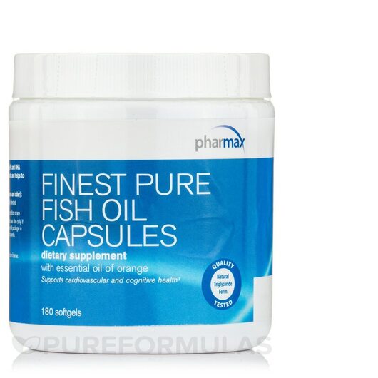 Основное фото товара Pharmax, Омега 3, Finest Pure Fish Oil Orange Flavor, 180 капсул