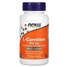 L-Carnitine 500 mg L-Карнитин 500 мг NOW 60 капсул