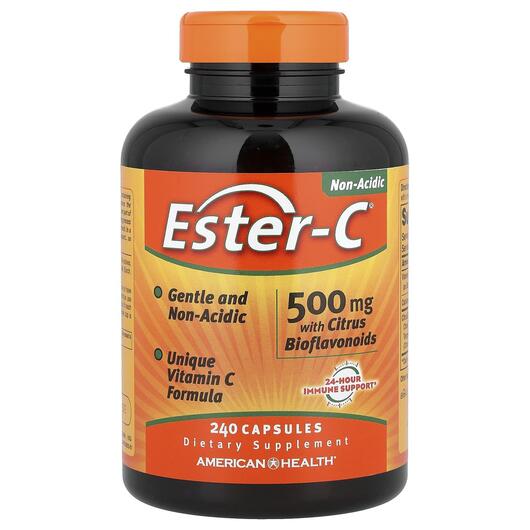 Основное фото товара Ester-C, Эстер-С с Биофлавоноидами, Ester-C 500 mg, 240 капсул