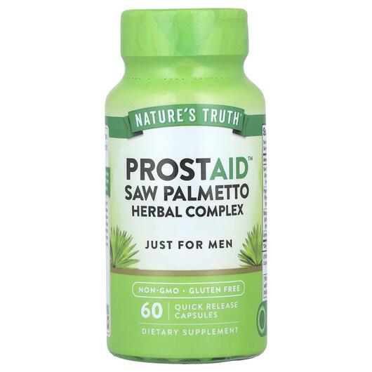 Основное фото товара Травяные добавки, ProstAid Saw Palmetto Herbal Complex, 60 капсул