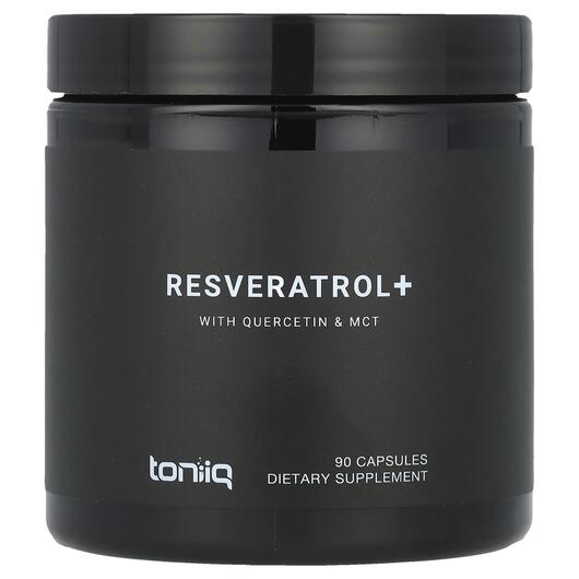 Основное фото товара Toniiq, Кверцетин, Resveratrol+ With Quercetin & MCT, 90 капс