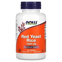 Red Yeast Rice 1200 mg Красный дрожжевой рис NOW