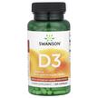 Фото товара Swanson, Витамин D3, D3 1000 IU 25 mcg, 250 капсул