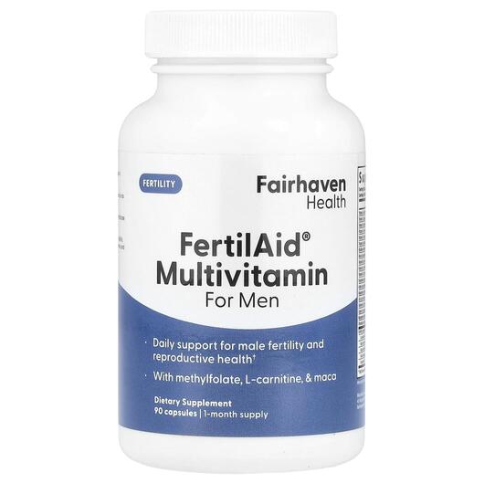 Основное фото товара Fairhaven Health, Поддержка Либидо, FertilAid for Men, 90 капсул