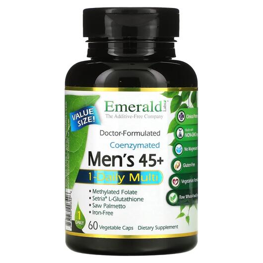 Основное фото товара Мультивитамины, Coenzymated Men's 45+ 1-Daily Multi, 60 капс