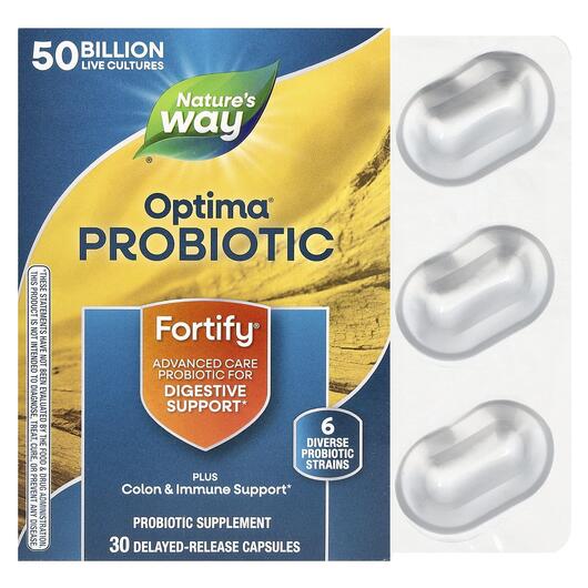 Основное фото товара Nature's Way, Примадофилус, Primadophilus Optima, 30 капсул