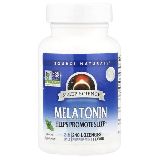 Основное фото товара Мелатонин, Melatonin Peppermint 2.5 mg, 240 таблеток