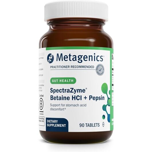 Основное фото товара Metagenics, Бетаин гидрохлорид, SpectraZyme, 90 таблеток