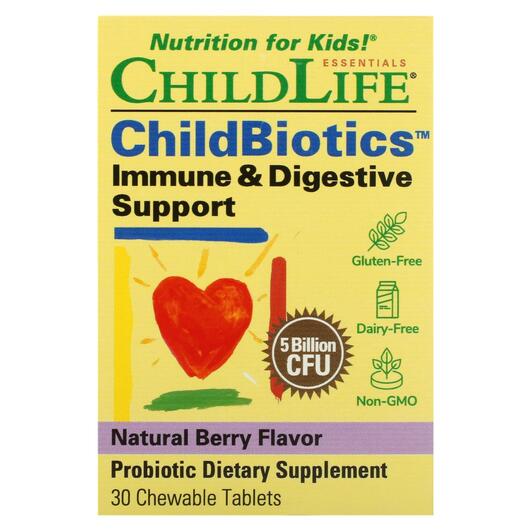 Основное фото товара Пробиотики, LiveBiotics Immune & Digestive Support, 30 конфет
