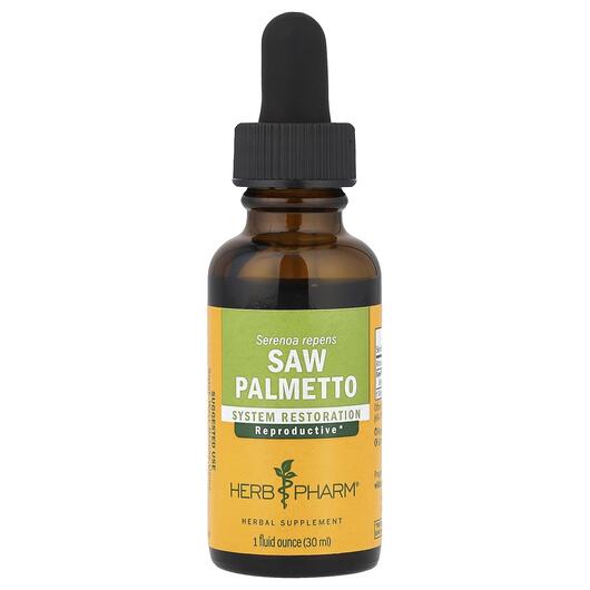 Основне фото товара Herb Pharm, Saw Palmetto, Со Пальметто, 30 мл