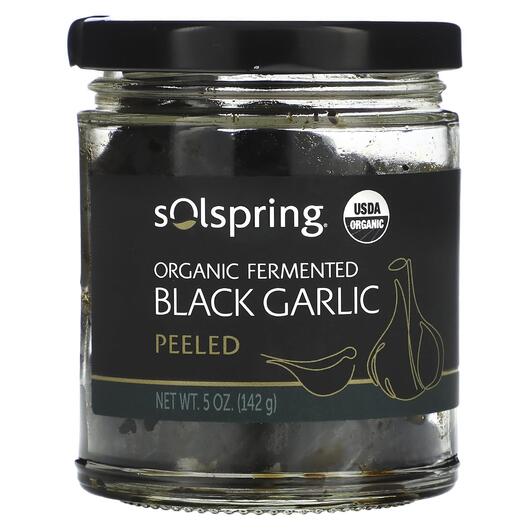 Основное фото товара Экстракт Чеснока, Solspring Organic Fermented Black Garlic, 142 г