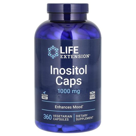 Основное фото товара Инозитол 1000 мг, Inositol Caps 1000 mg, 360 капсул