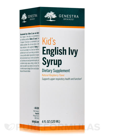 Основное фото товара Genestra, Экстракт плюща, English Ivy Syrup, 120 мл