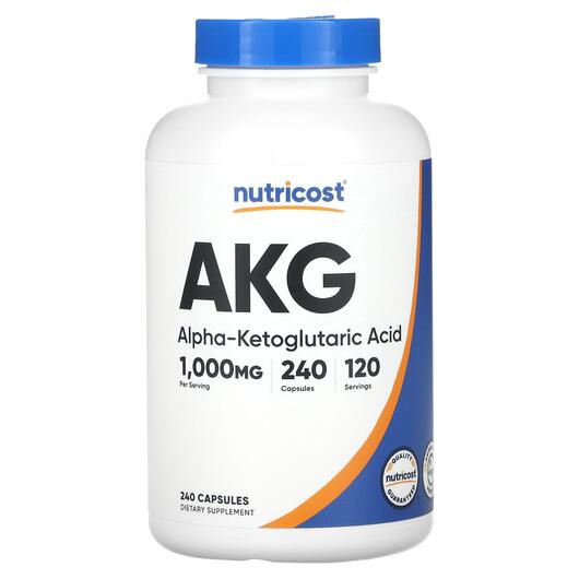 Основное фото товара AKG Alpha-Ketoglutaric Acid, Альфа кетоглутаровая кислота, 240 ка