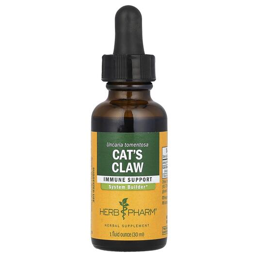 Основное фото товара Herb Pharm, Кошачий коготь, Cat's Claw, 30 мл