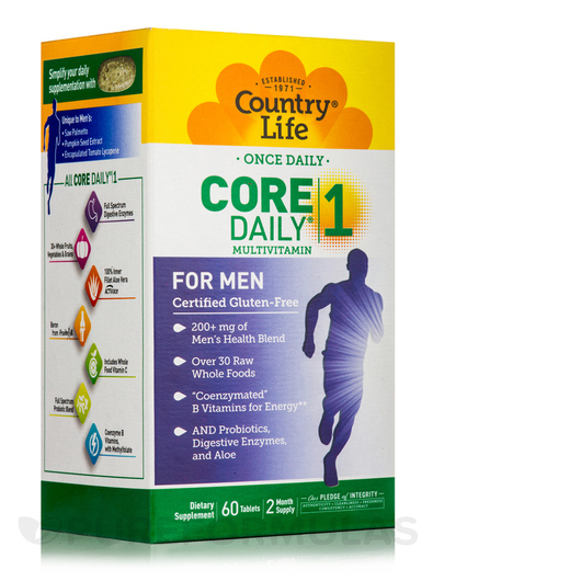 Основное фото товара Core Daily 1 Multivitamin for Men, Витамины для мужчин, 60 таблет