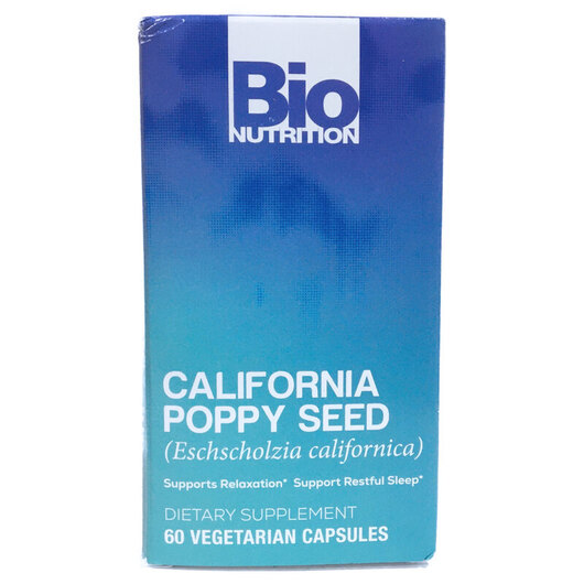 Основное фото товара Калифорнийский мак, California Poppy Seed 500 mg, 60 капсул