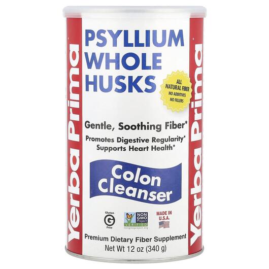 Основное фото товара Поддержка кишечника, Psyllium Whole Husks Colon Cleanser, 340 г