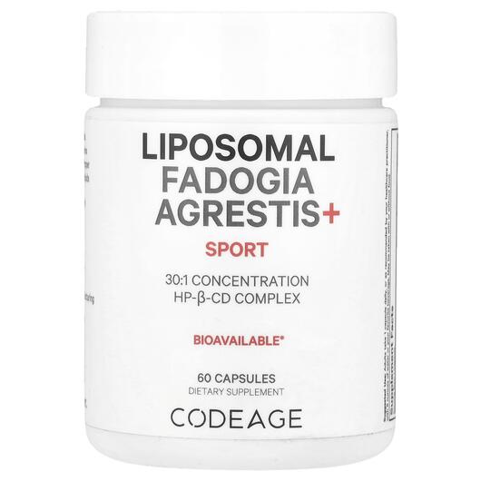 Основное фото товара CodeAge, Фадогия Агрестис, Liposomal Fadogia Agrestis+, 60 капсул
