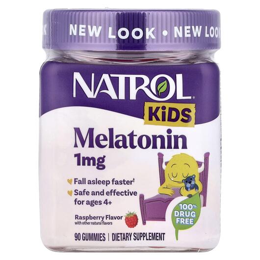 Основное фото товара Natrol, Мелатонин 1 мг для, Kids Melatonin 1 mg, 90 конфет