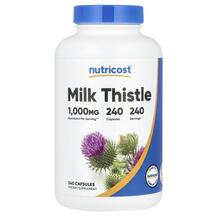 Розторопша Milk Thistle 1000 mg Nutricost 240 капсул