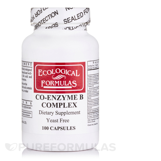 Основное фото товара Ecological Formulas, Ферменты, Co-Enzyme B Complex, 100 капсул