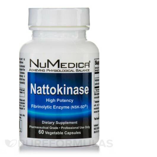 Основное фото товара NuMedica, Наттокиназа, Nattokinase, 60 капсул