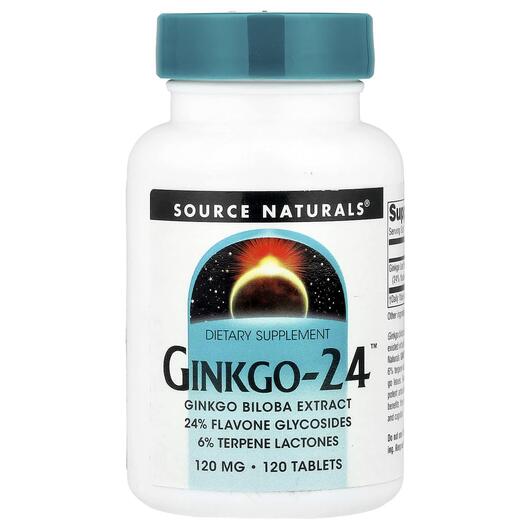 Основное фото товара Гинкго-24 120 мг, Ginkgo-24 120 mg 120, 120 таблеток