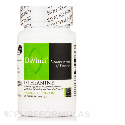 Основное фото товара DaVinci Laboratories, L-Теанин, L-Theanine, 60 капсул
