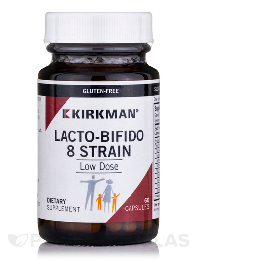 Основное фото товара Kirkman, Пробиотики, Lacto-Bifido 8-Strain Low Dose, 60 капсул