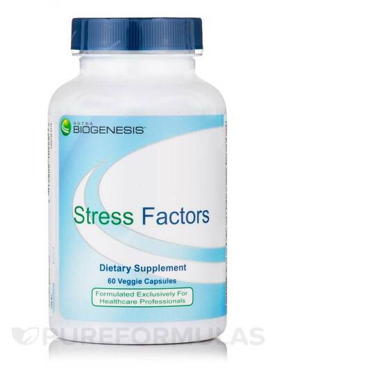 Основное фото товара Nutra BioGenesis, Поддержка стресса, Stress Factors, 60 капсул