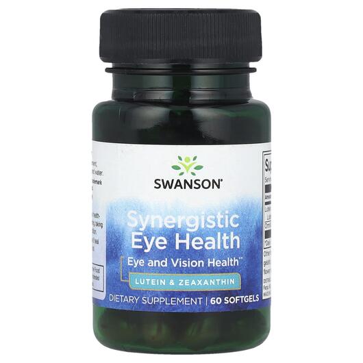 Основное фото товара Поддержка здоровья зрения, Synergistic Eye Health, 60 капсул