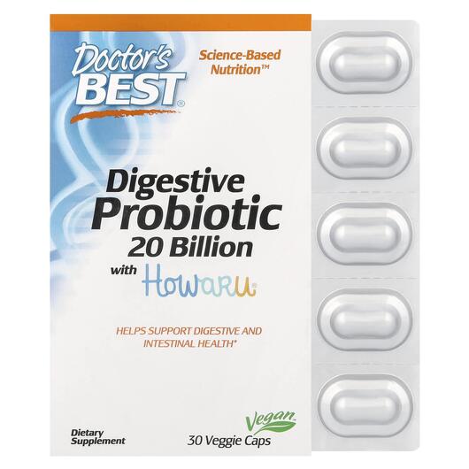 Основное фото товара Пробиотик 20 млрд КОЕ, Digestive Probiotic, 30 капсул